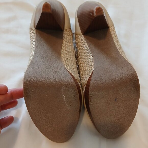 Poetic License Stuck On You Whimsical Peep Toe Platform Lace Up Heels Size 10 - Picture 4 of 8